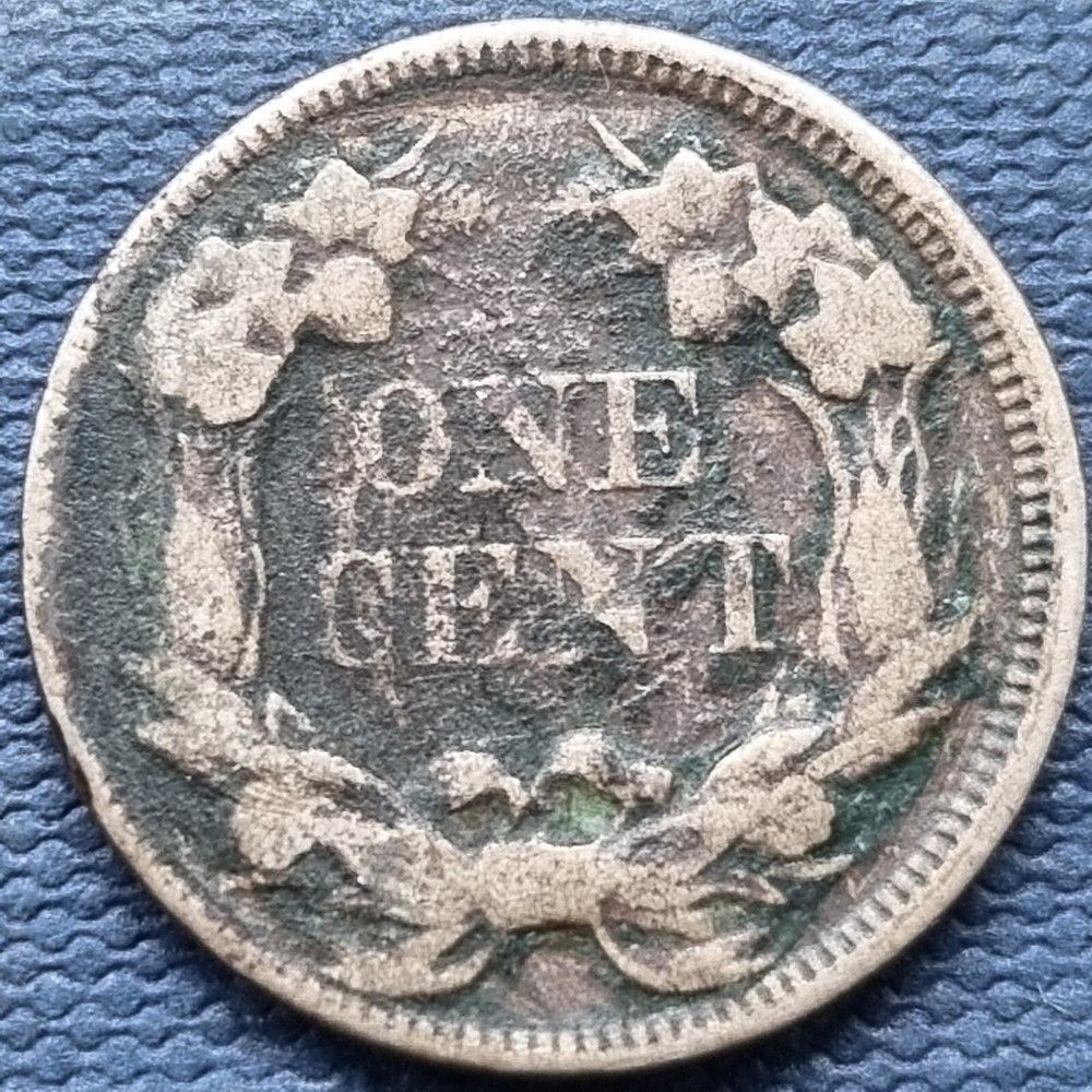 1857 Flying Eagle Cent 1c Better Grade VF Details #76896