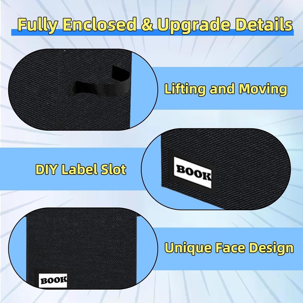 Collection Boxes, Protector Organizer 11.8" X 9.8" X 7.8" Collapsible Short B...