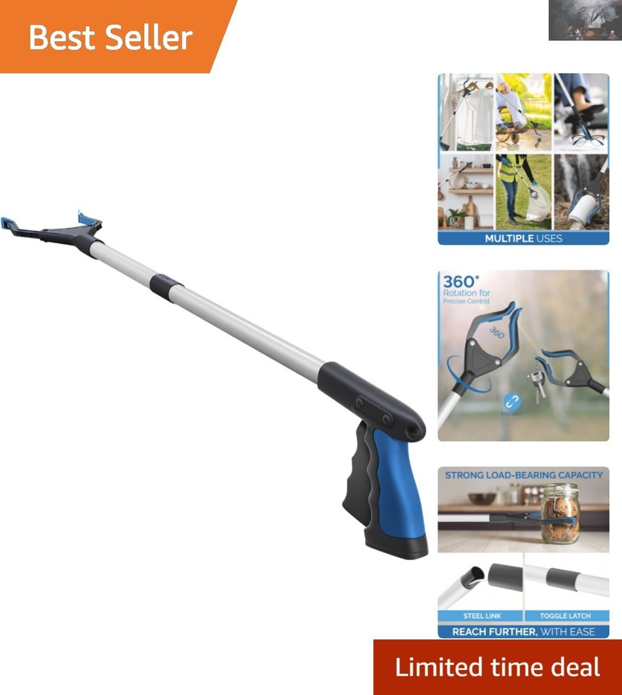 Extra Strength 2024 PowerGrip T9 Foldable Grabber Tool with 96 Grip Points