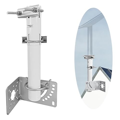Adjustable Wall-Mounted Antenna Mount Bracket with Heavy Duty Bracket