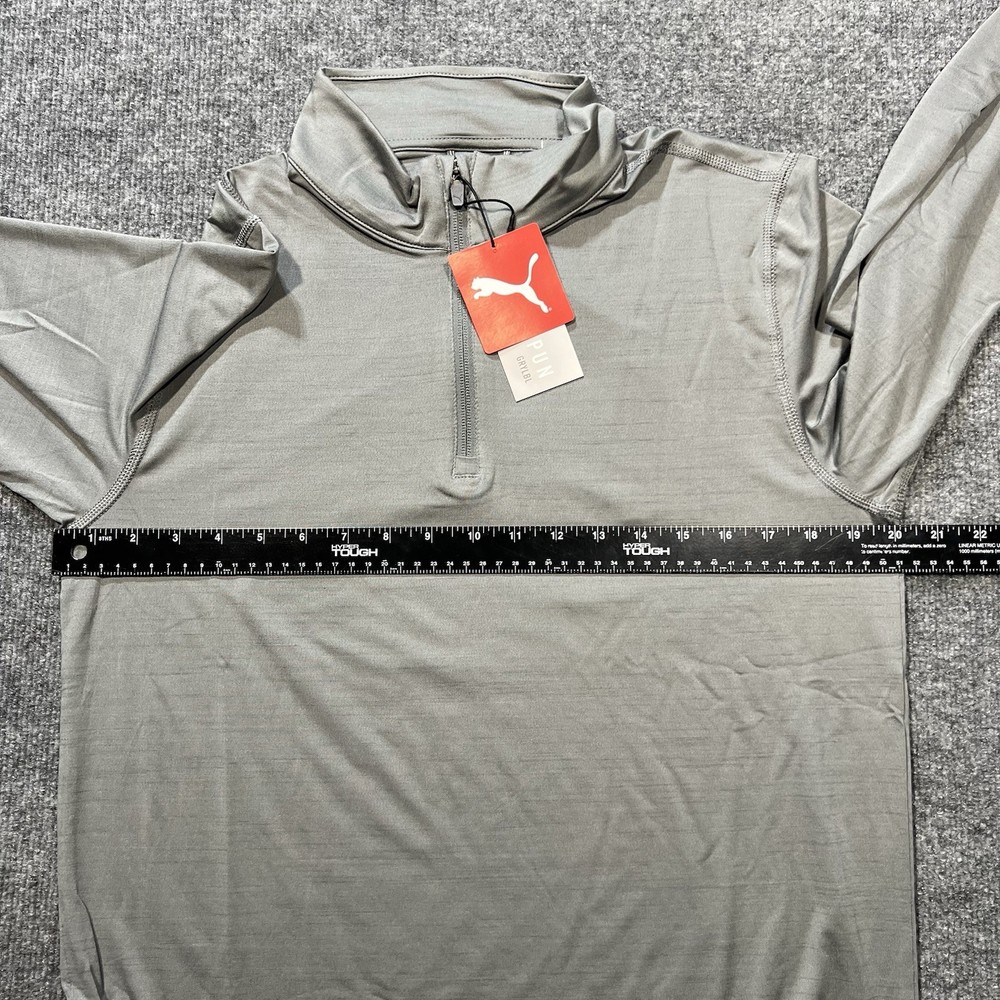 Puma 1/4 Zip Small Gray Cloudspun Pullover
