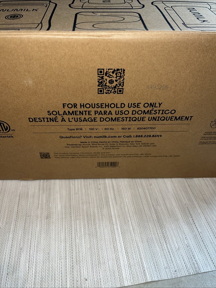 Numilk Model 61000 HOME MACHINE Dairy Free Plant Based Nut Milk.