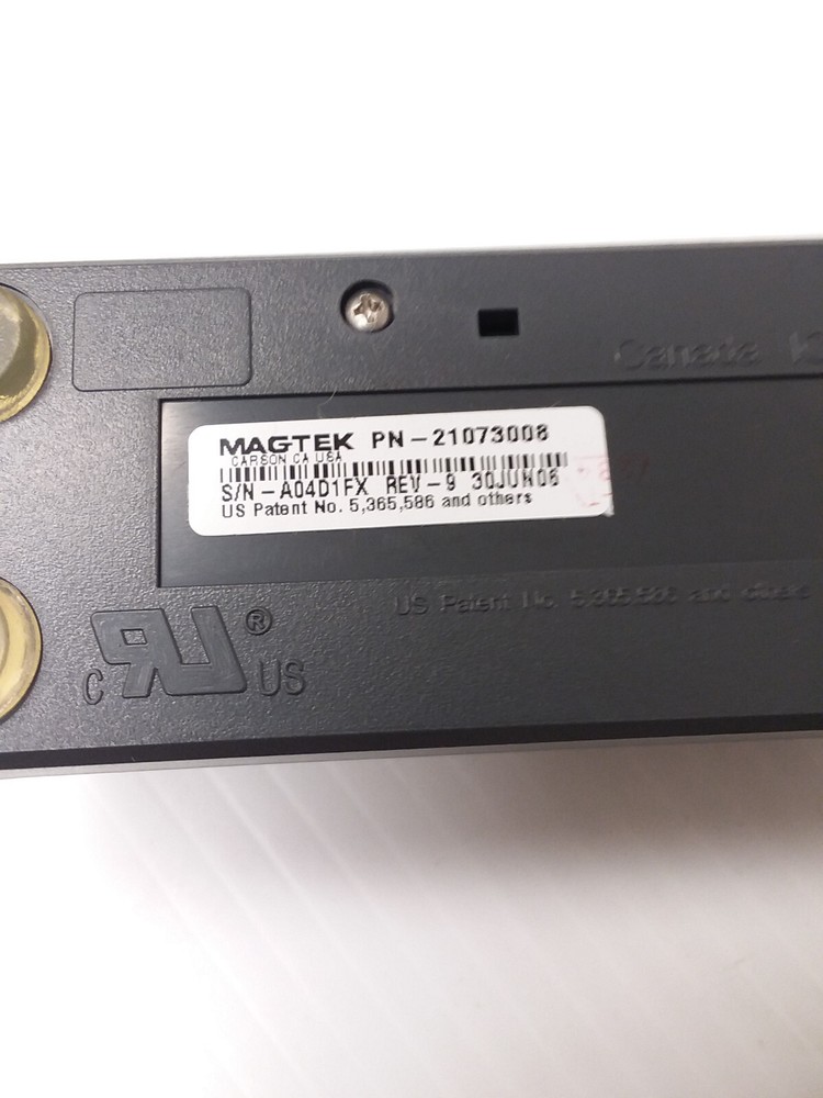 MagTek Card Reader Swipe Black PN-21073008-USB Connection