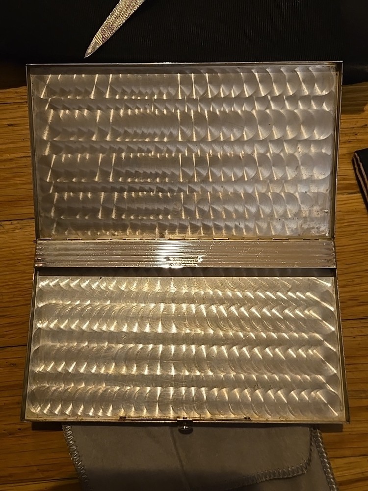 Georg Jensen Sterling Silver Lipstick, Comb, Atomizer, File, Cigarette Case Set