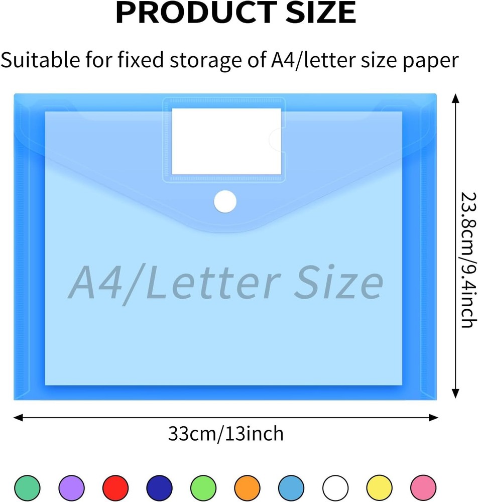 Plastic Envelopes with Hook & Loop