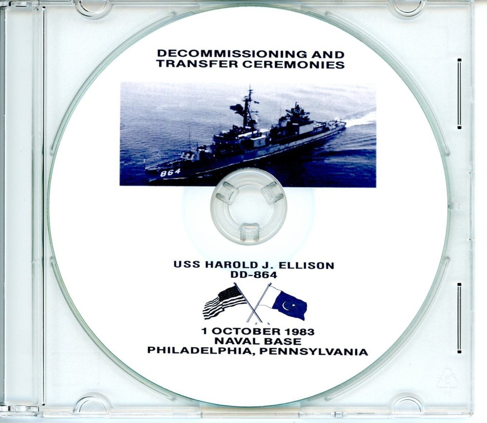 USS Harold J Ellison DD 864 Decommissioning Program 1983