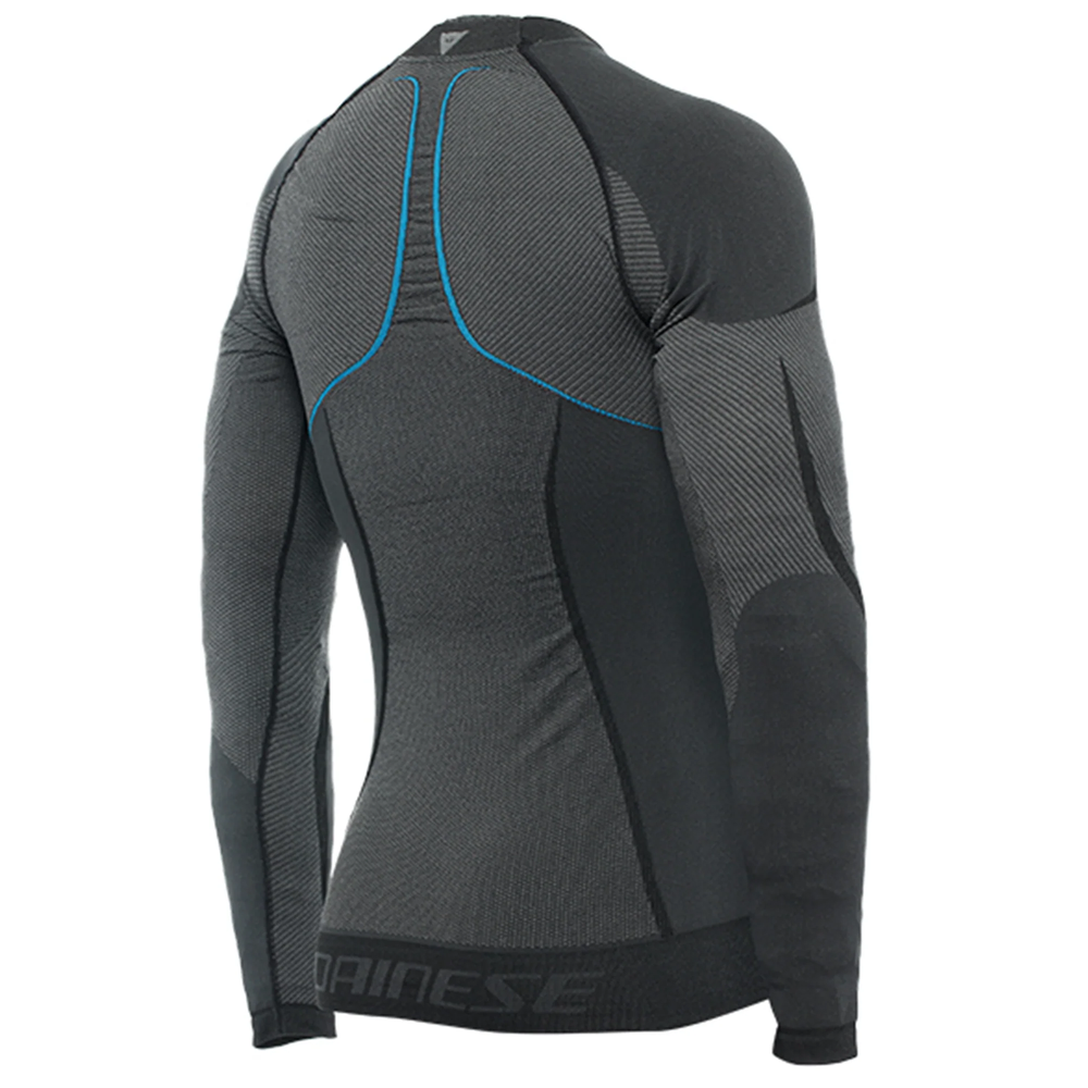 Dainese Dry Long Sleeve Motorcycle Base Layer - Black/Blue (607)