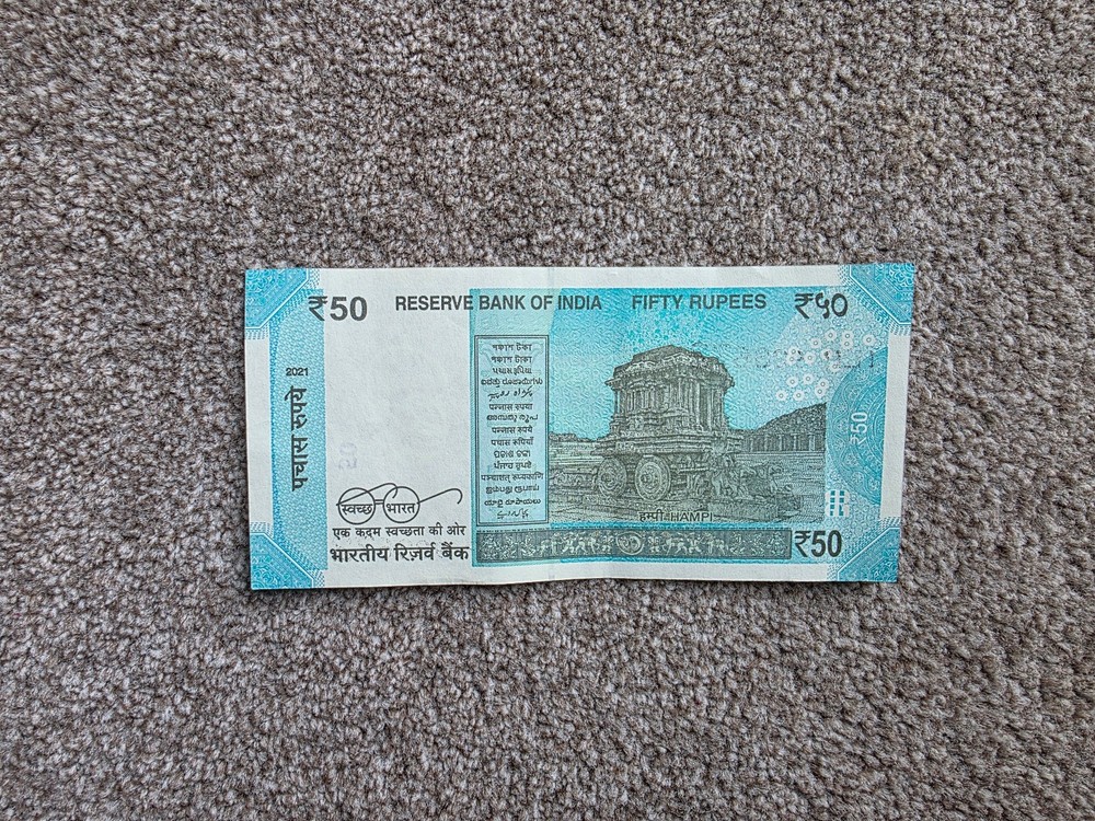 INDIA 50 RUPEES 2021 note
