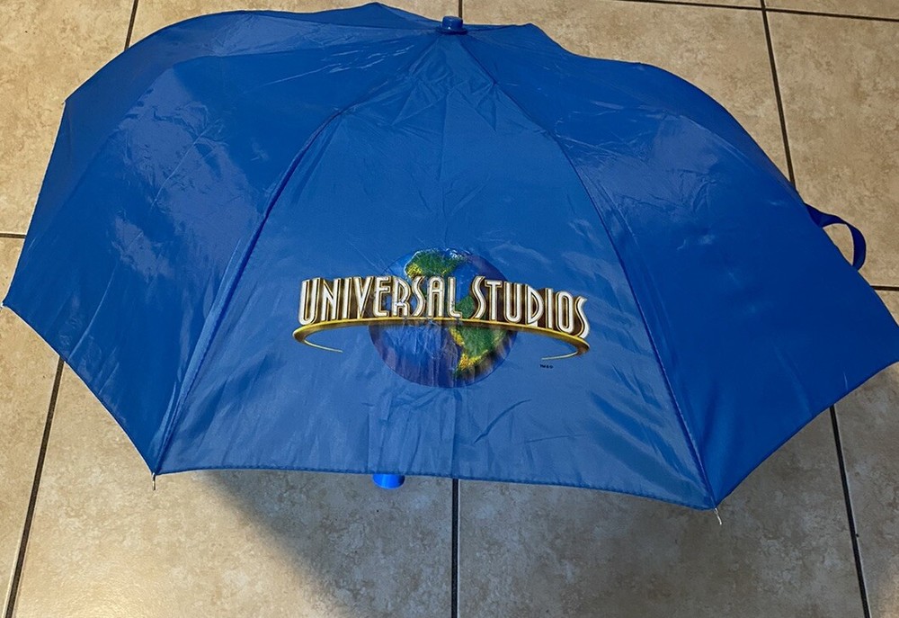 Universal Studios Globe Logo Blue Umbrella Size Medium