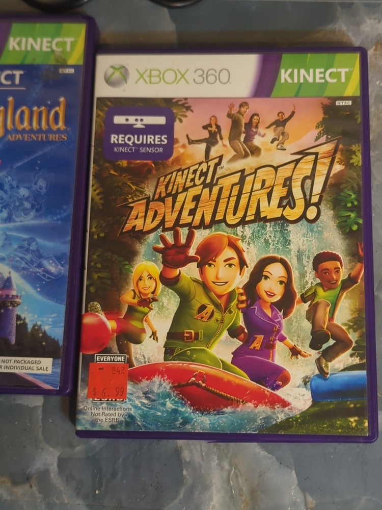 Microsoft Xbox 360 Kinect Sensor + Disneyland & Adventures Game Bundle