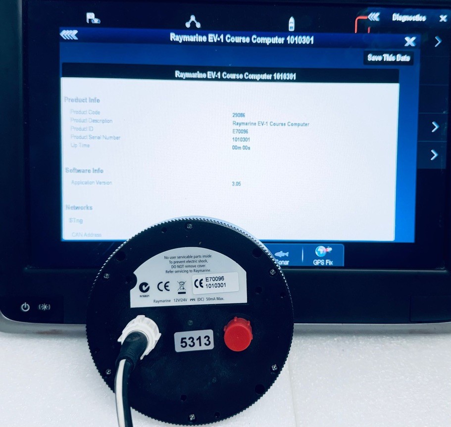 Raymarine Evolution Autopilot EV-1 Sensor Core E70096 AP