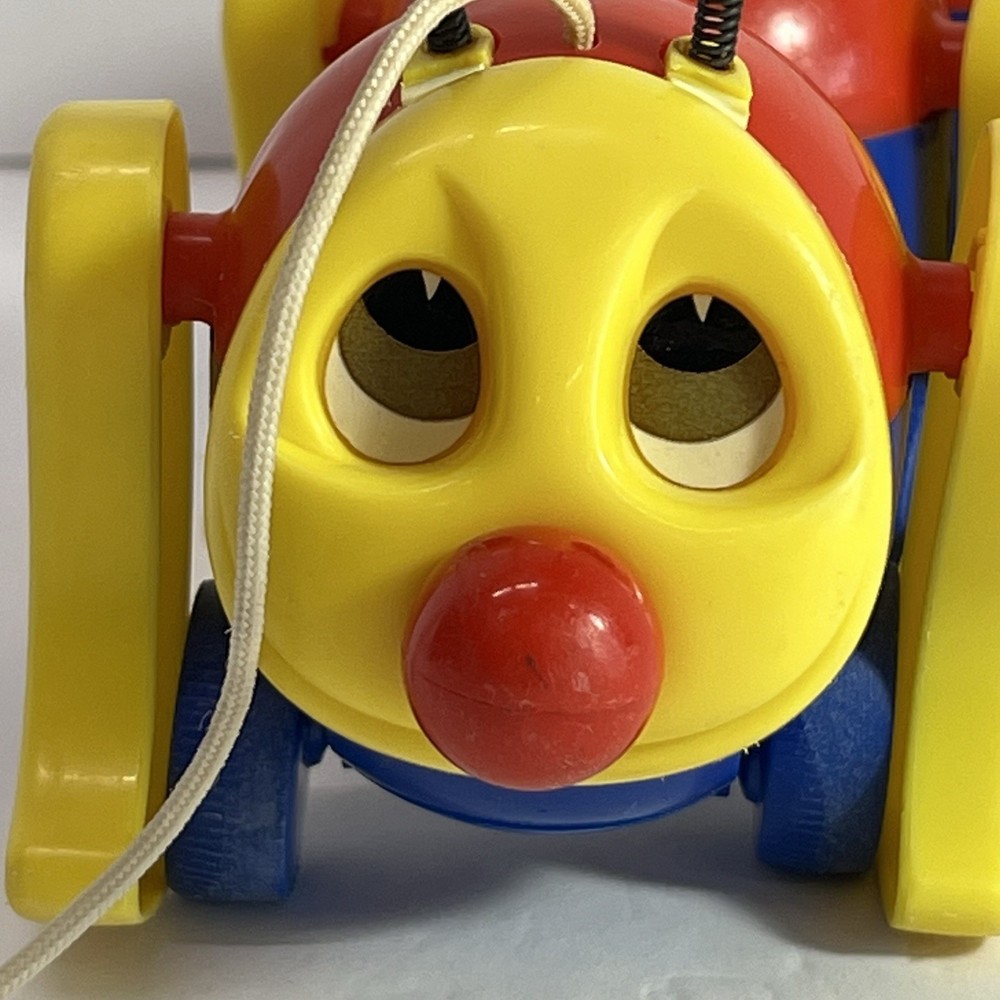 Vintage Kiddicraft Caterpillar Pull Toy Clatterpillar Pull Along Rare HTF