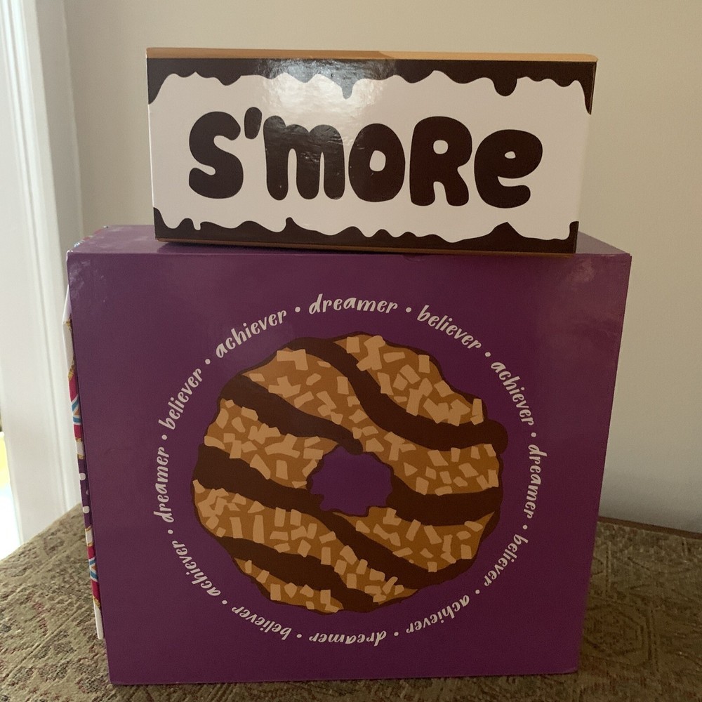 Lot 2 Decorative Cardboard Boxes Smore Cookie Sweets