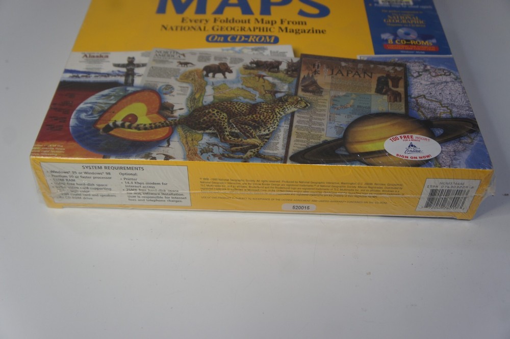 PC Big Box National Geographic Maps Updated Edition PC CD-ROM - NEW