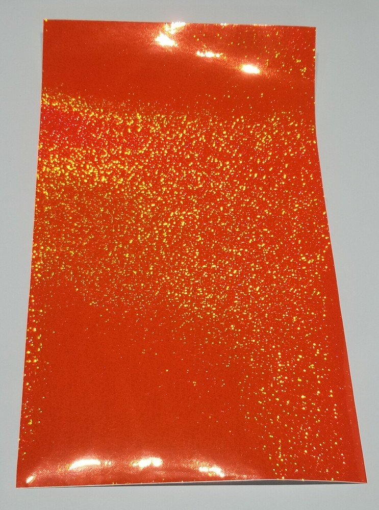 Fluorescent Orange Sequin Sign Vinyl 24" x 30ft