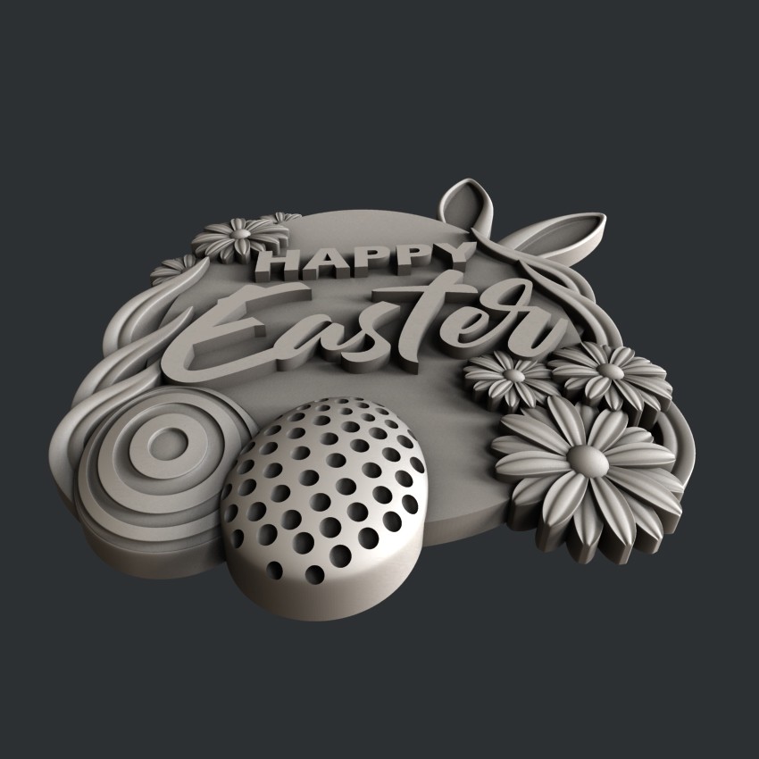 3d STL models for CNC, Artcam, Aspire, relief Easter