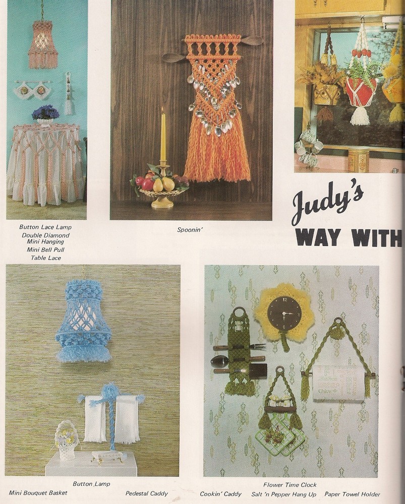 Craft Book: #PD1045 Judy's Way With Macrame - Over 40 Patterns