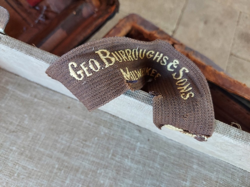 George Burroughs & Sons Antique Leather Trunk