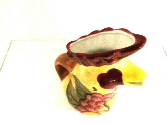 Rooster Chicken Pitcher Hand Painted Style-Eyes, Baum Bros 11"