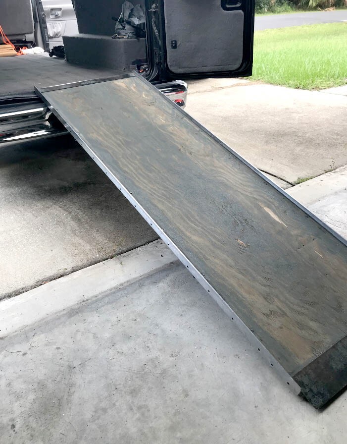 Truck loading ramps aluminum Side Rails