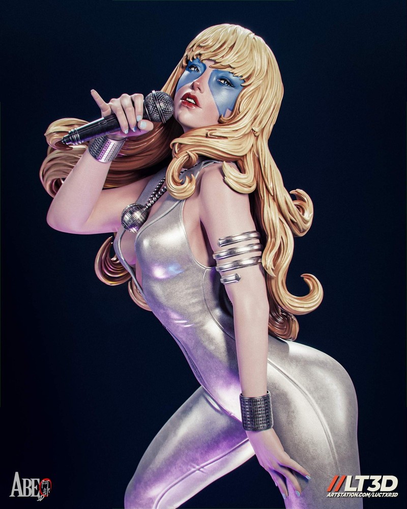 Dazzler Statue 3D Printed kit Unpainted/Unassembled