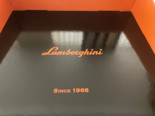 LAMBORGHINI orange gift/storage box 16.5"x4"x15.75"