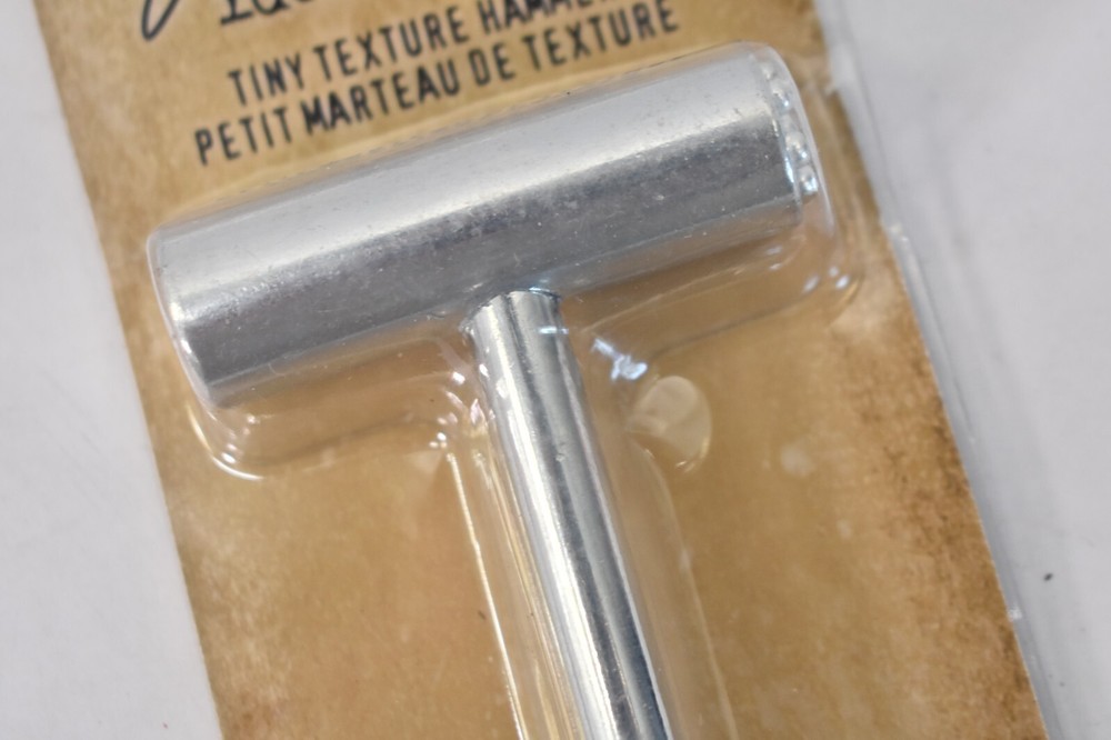 Tim Holtz Tiny Texture Hammer Tool Idea-Ology Flat End/Bump End Silver