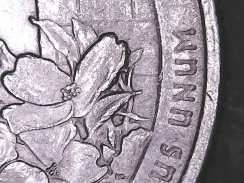 2015 P Blue Ridge Parkway ATB Quarter with Die Chips Mint Error.