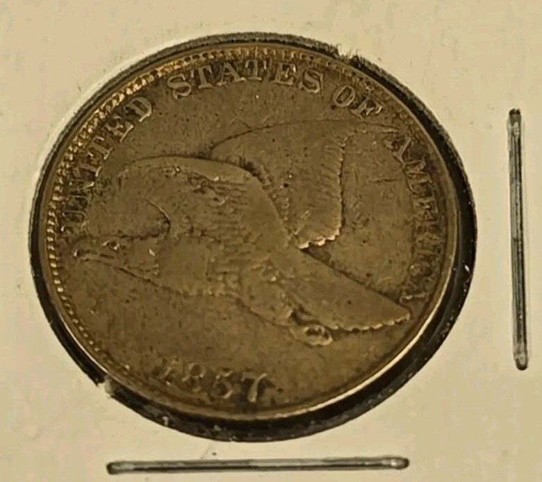 1857 U.S 1C Flying Eagle Cent Penny