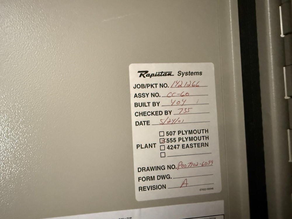 HOFFMAN A727212ULP, Complete Control Electrical Panel, Cabinet, Enclosure, lot