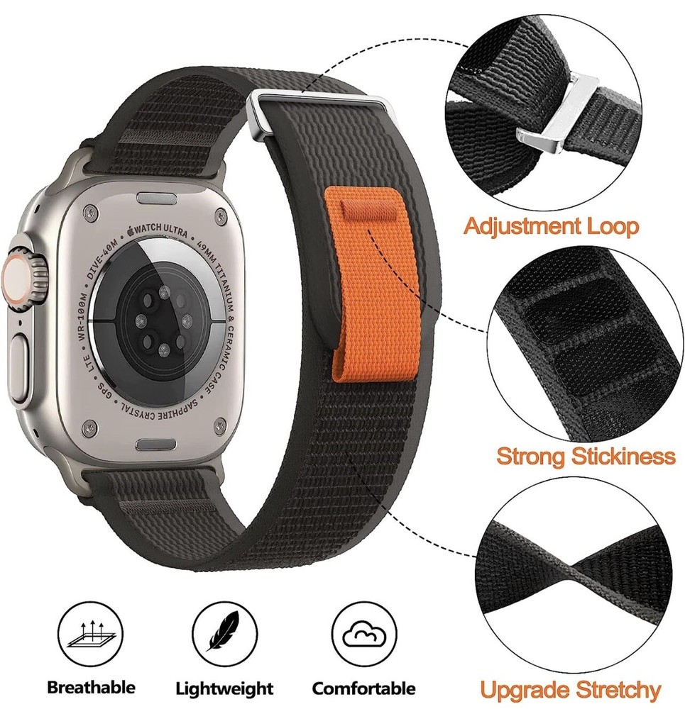 4 Pack Alpine Loop and Trail Loop Compatible with Apple Watch Band