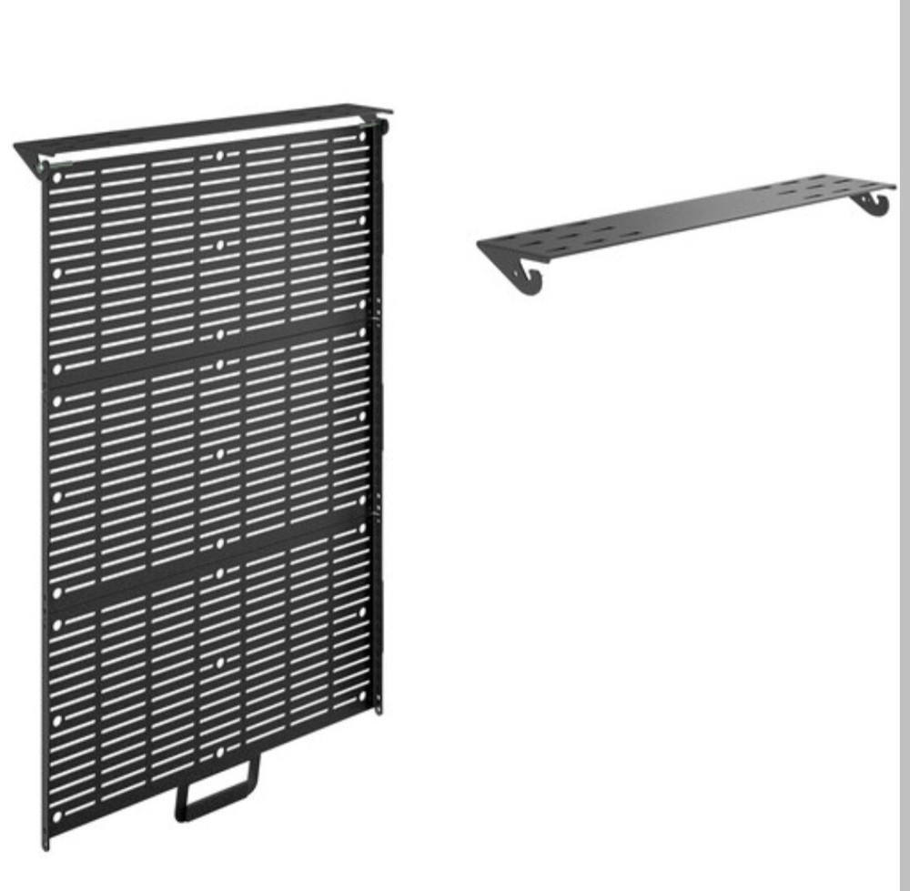 Chief CSPH Component Storage Panel Width 14.4" Depth 1.1" Height 27.3" - Black