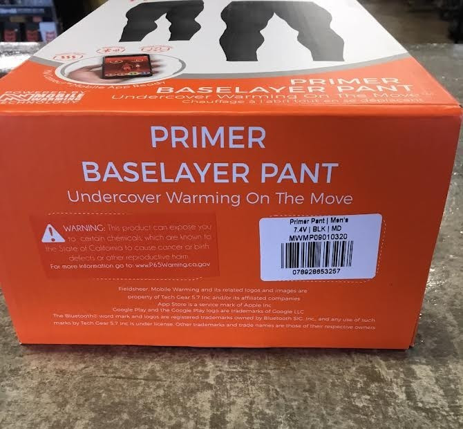 Mobile Warming Mens Primer Base layer Pant Bluetooth Compatible