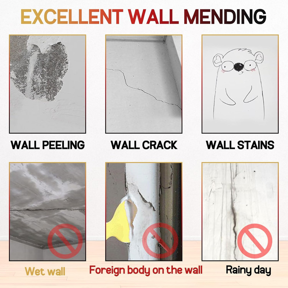 Drywall Patch Repair Kit Spackle Wall Hole Fix Paste w Scraper Tool