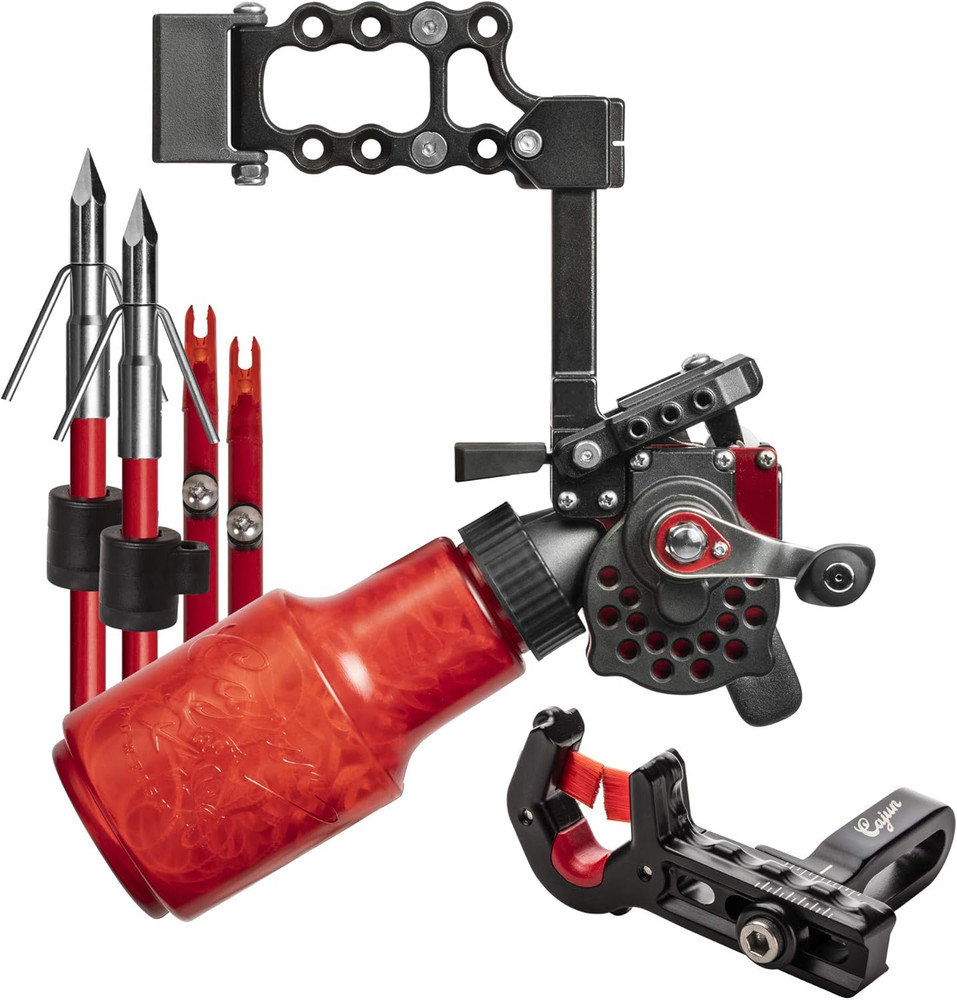 Cajun Winch Pro Reel Bowfishing Kit - Ultimate Bundle Including Winch Pro Reel,