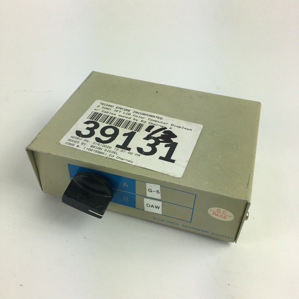 Techno Empire 2 Sony TFT LCD Color Computer Display Data Transfer Switch
