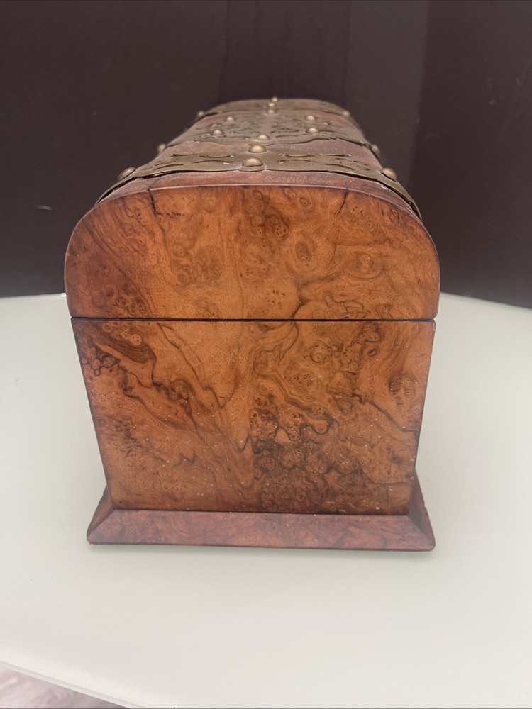 Antique Treasure Chest 12” X 7” X 6”