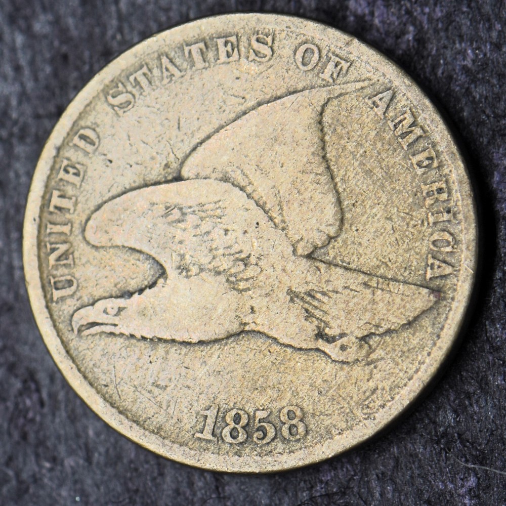 1858 "Small Letters" Flying Eagle Cent - COINGIANTS -