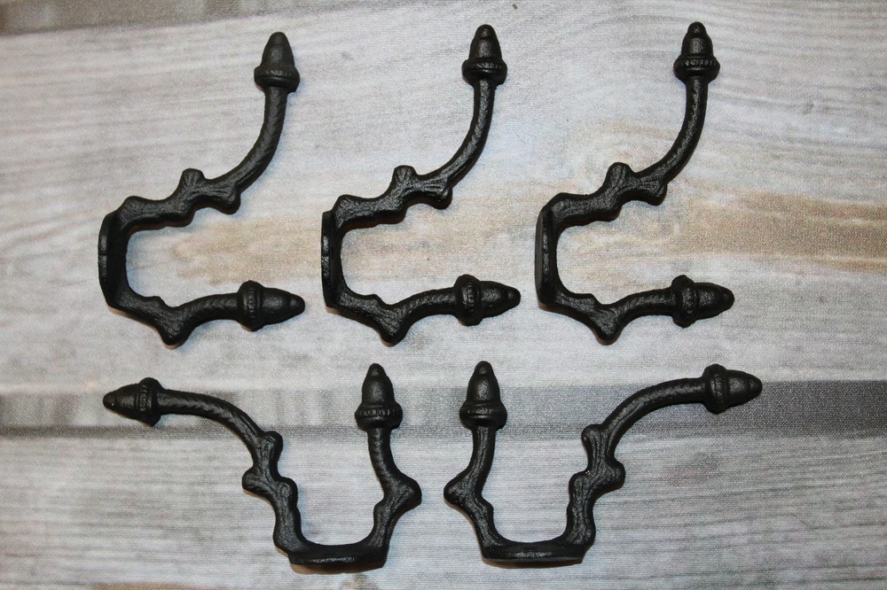 2-ANGULAR ACORN DOUBLE Wall Hooks,Fall Home Decor,Country Kitchen Decor,H-19