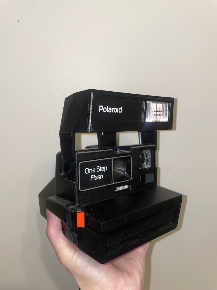 VINTAGE Polaroid 600 One Step Flash Instant Camera & Strap Tested