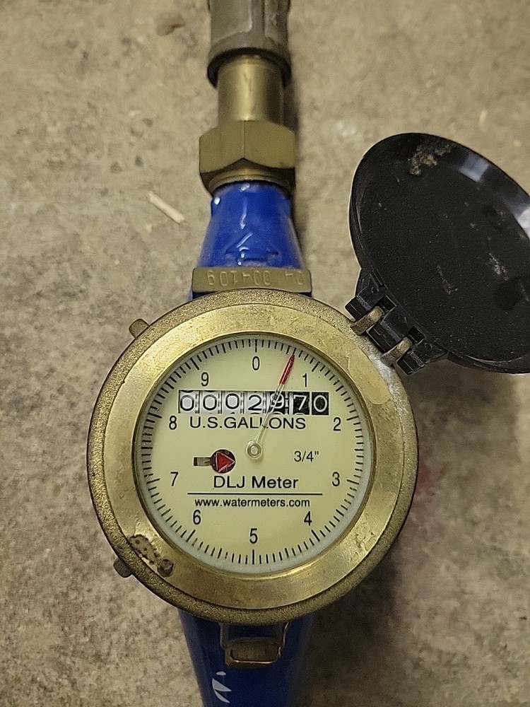 DLJ Water Meter U.S. Gallons 5/8" & 3/4"