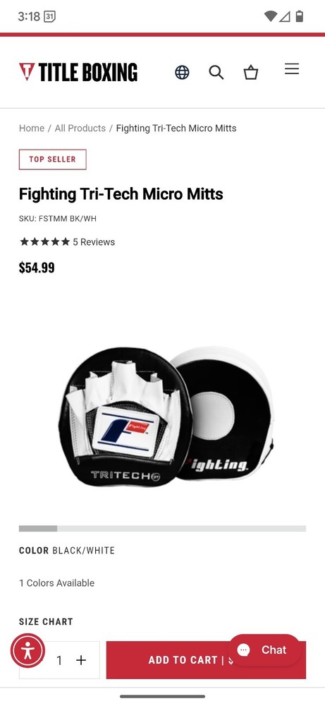 Fighting Tri-Tech Micro Mitts