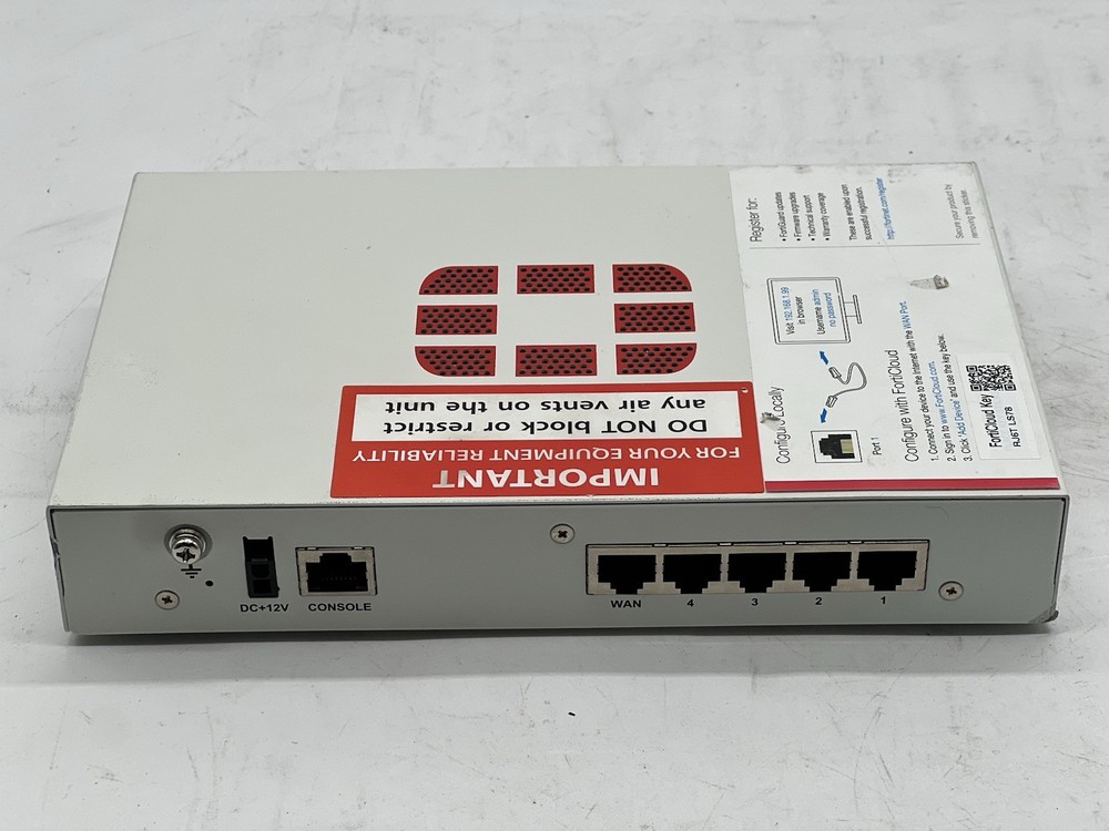 Fortinet FortiGate 30E Network Security Firewall-No Power Supply