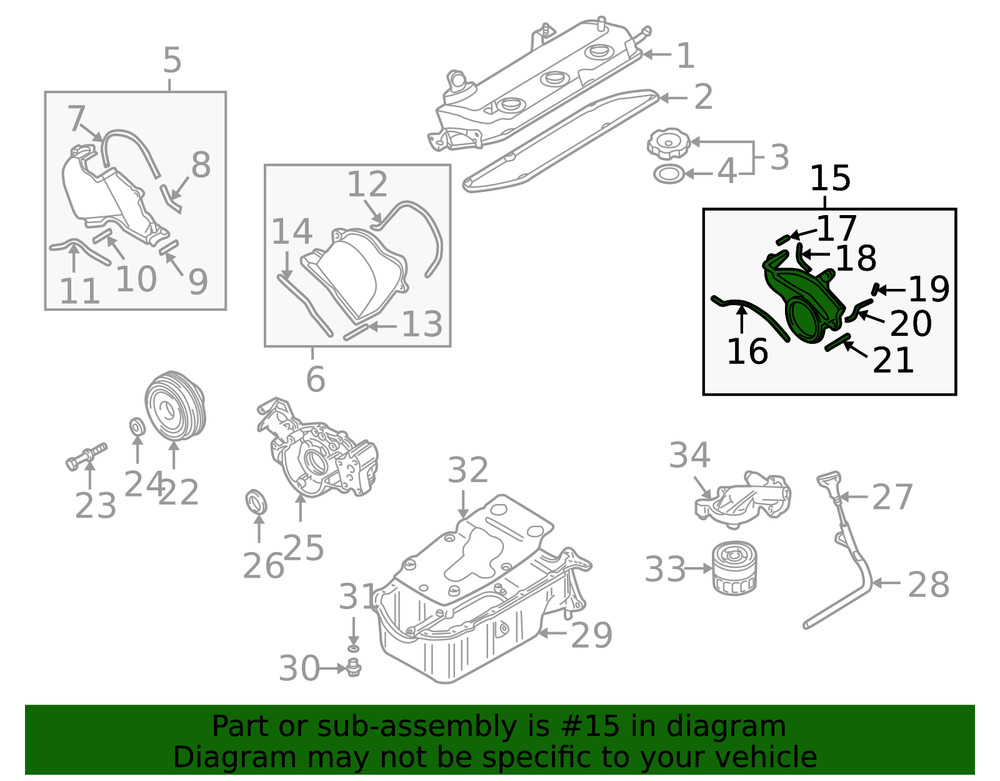 Genuine Mitsubishi Lower Timing Cover MD366568