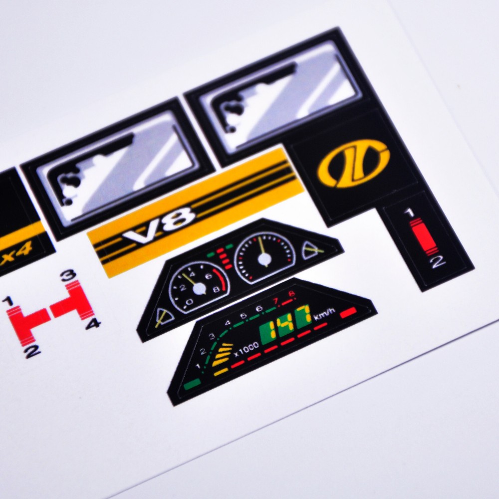 Replacement sticker for set 8880 Precut sticke