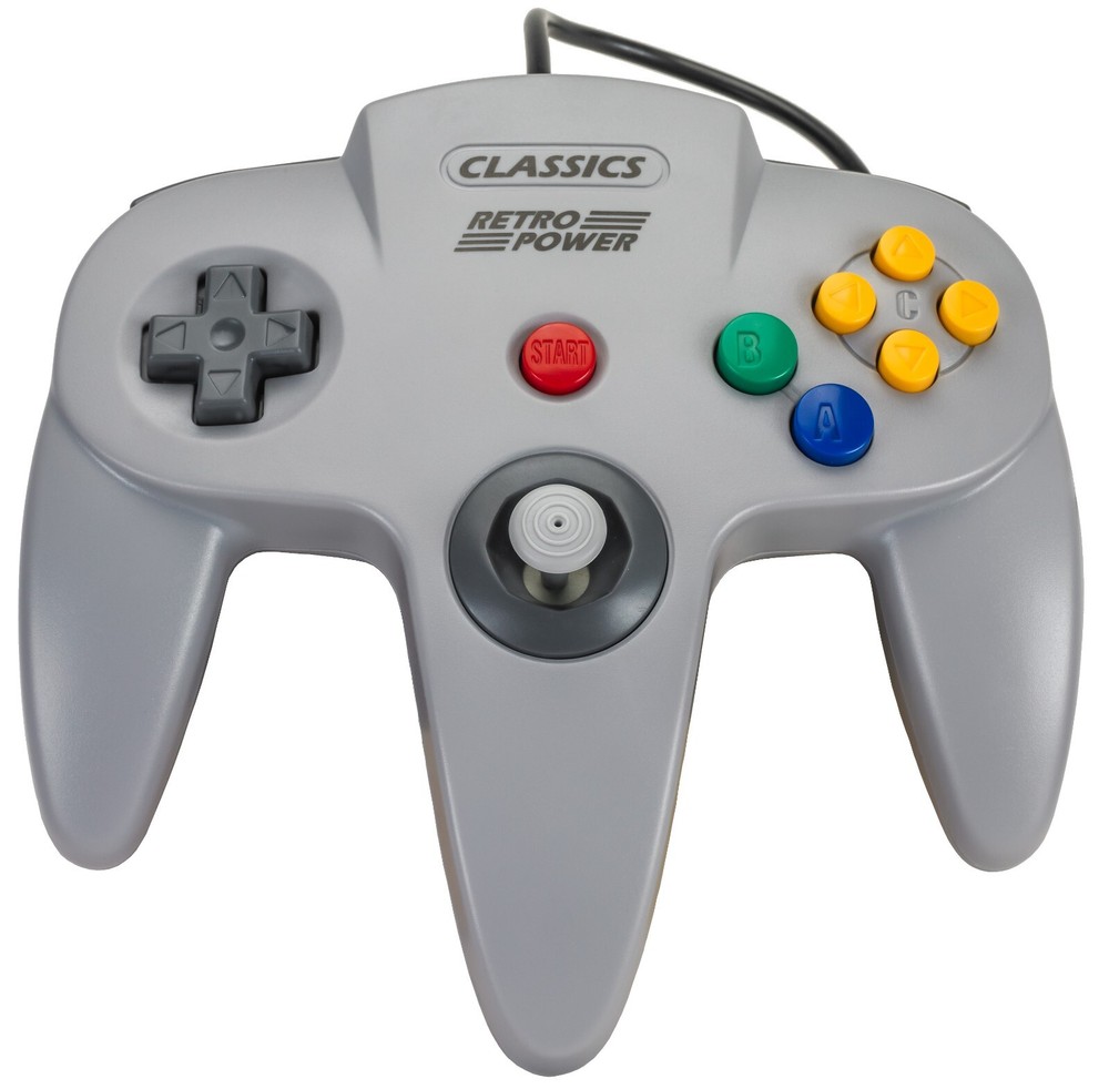 N64 USB Controller (4-player pack) with 10' USB Extension Cables