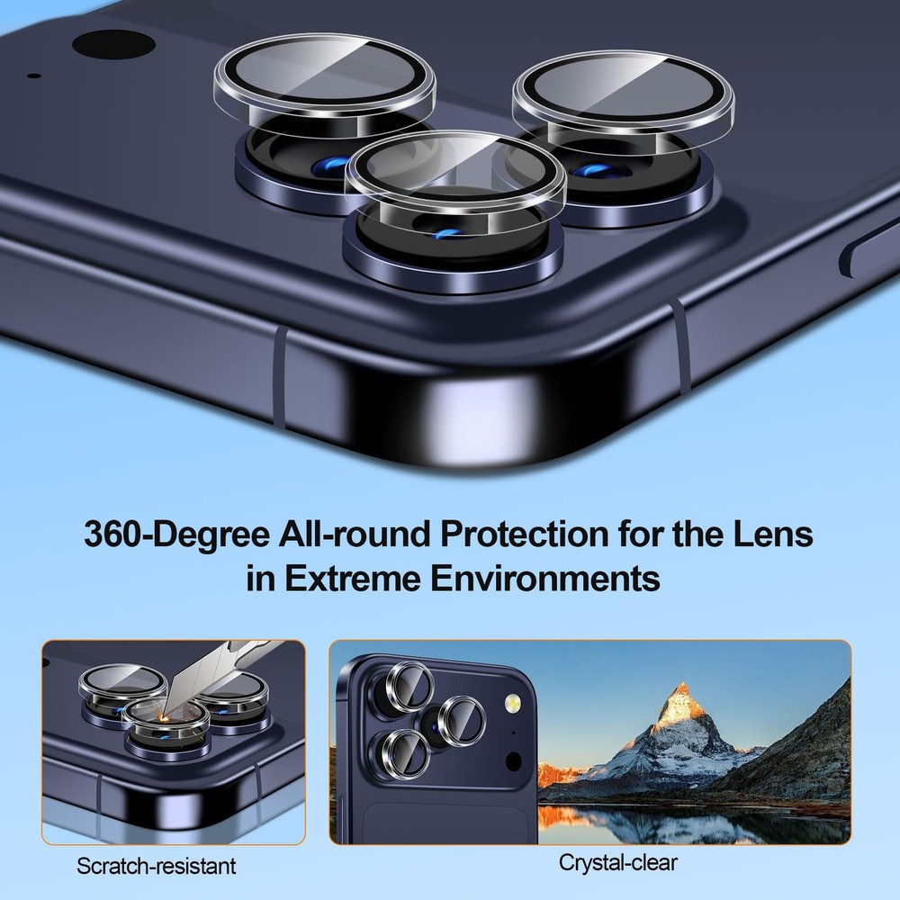 [1-Second Auto-Install] QHOHQ 3 Pack Privacy Screen Protector for iPhone 17 P...