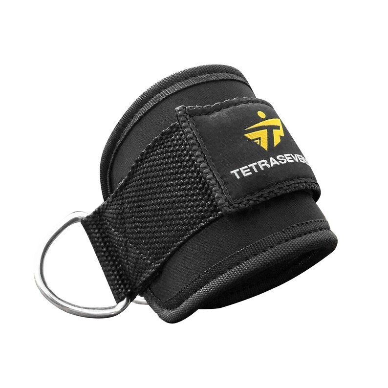 Weightlifting Ankle Straps – D-Ring Cable Attachment for Leg Workouts**
