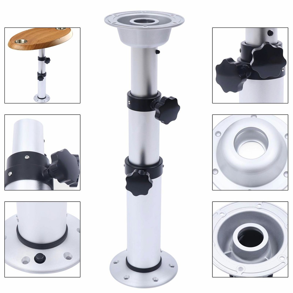 Height Adjustable 3-Section Pedestal Table Base Adjustable Table Pedestal Stand