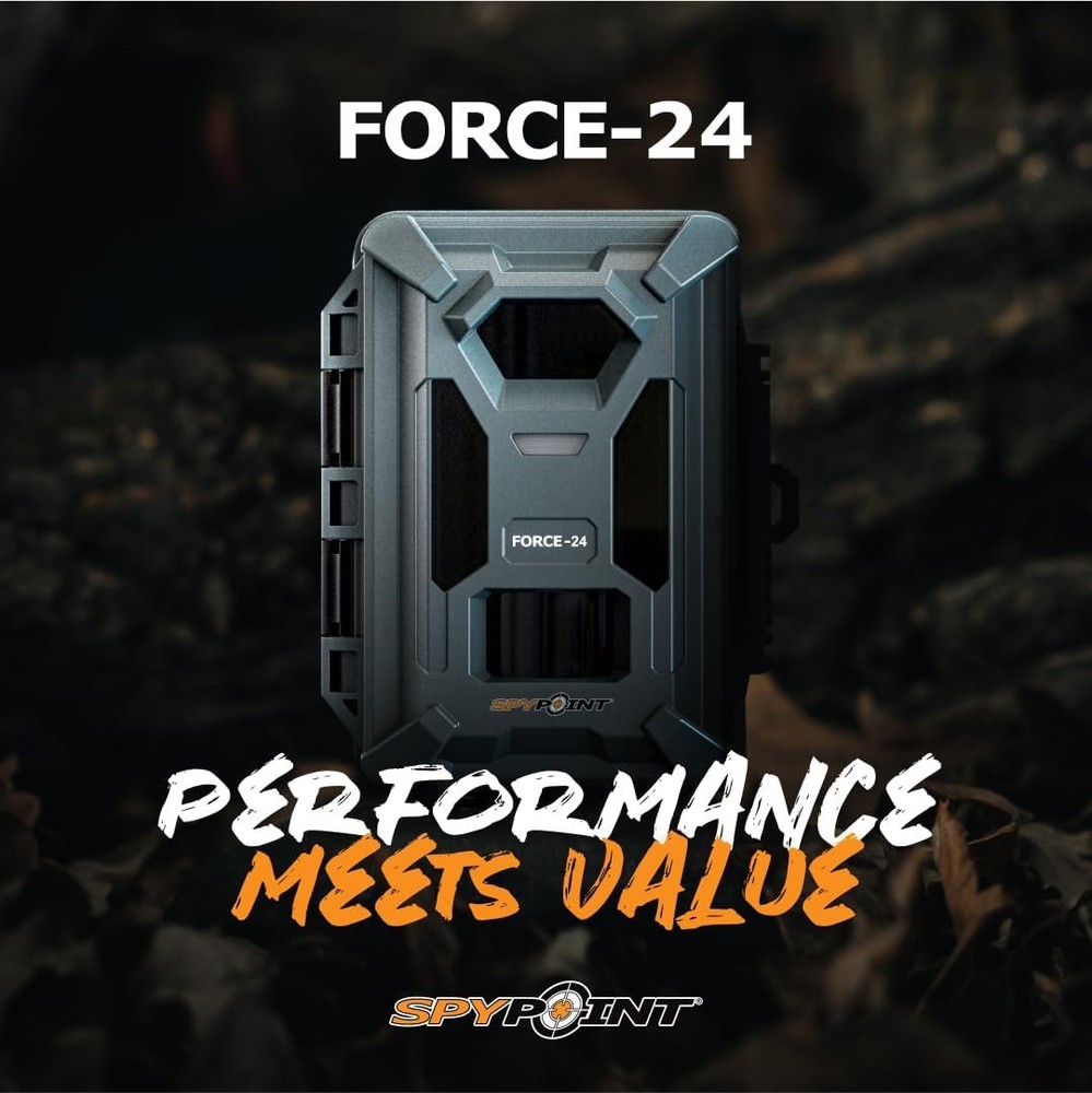 Spypoint Force-24MP Non-Cellular Trail Camera 2k Video Bundle Accessories